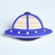 Handmade Pine Wood Spaceship Knob for Kids Furniture